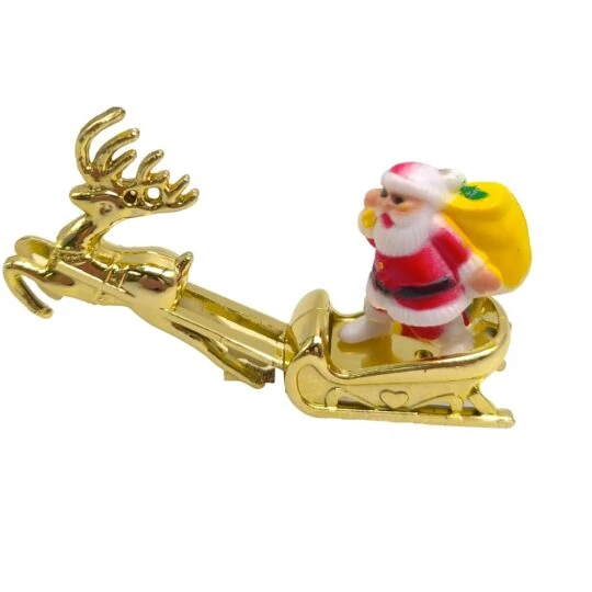 Yılbaşı Pasta Süsü Arabalı Noel Baba 72'Li